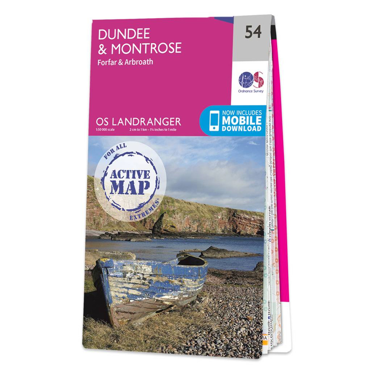 Ordnance Survey OS Map of Dundee & Montrose: Landranger 54