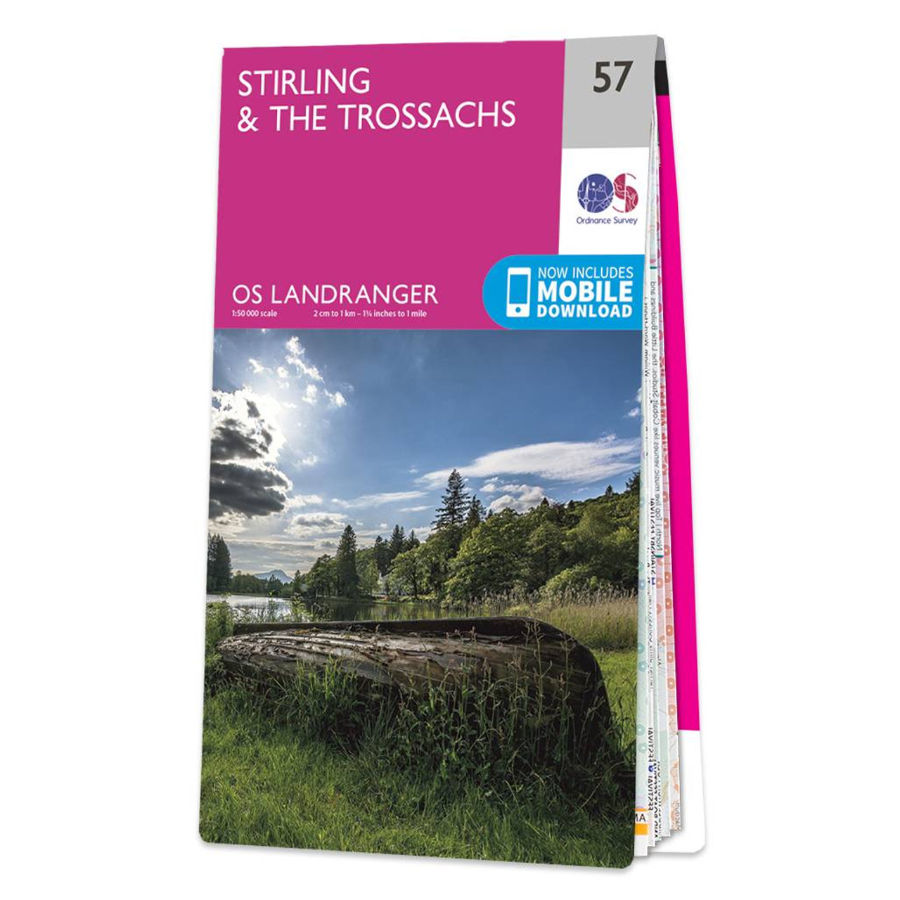 Ordnance Survey OS Map of Stirling & The Trossachs: Landranger 57