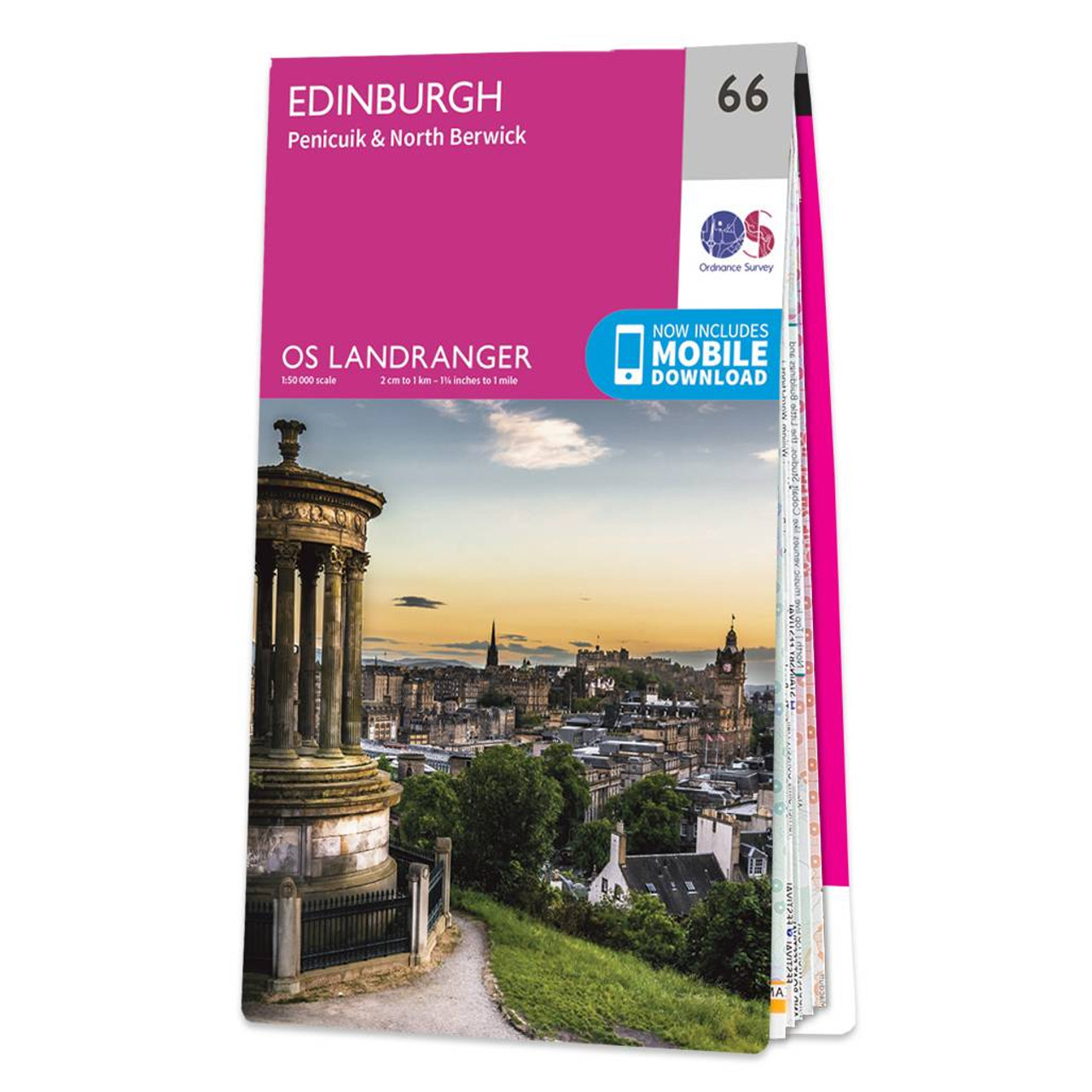 Ordnance Survey OS Map of Edinburgh: Landranger 66