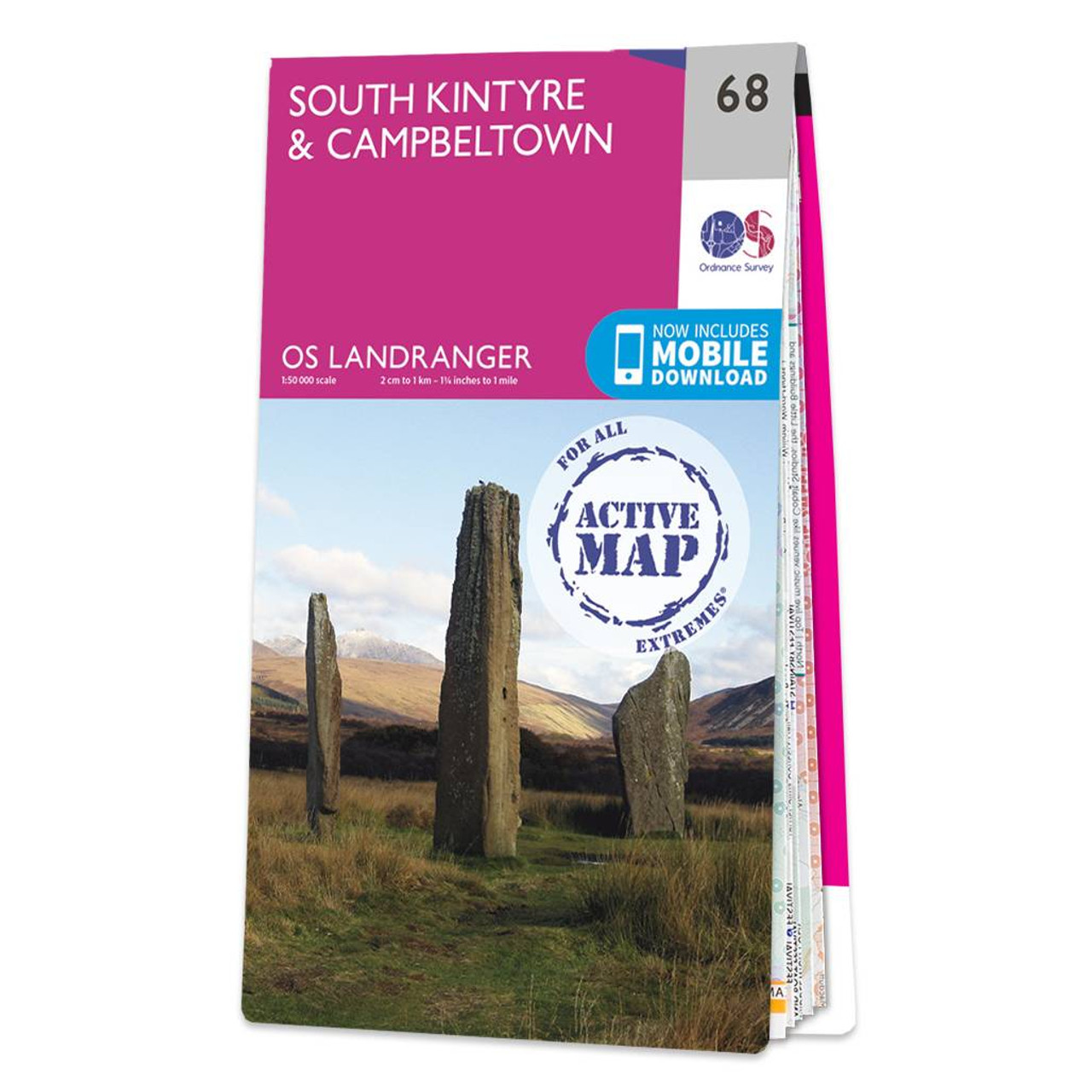Ordnance Survey Map of South Kintyre & Campbeltown