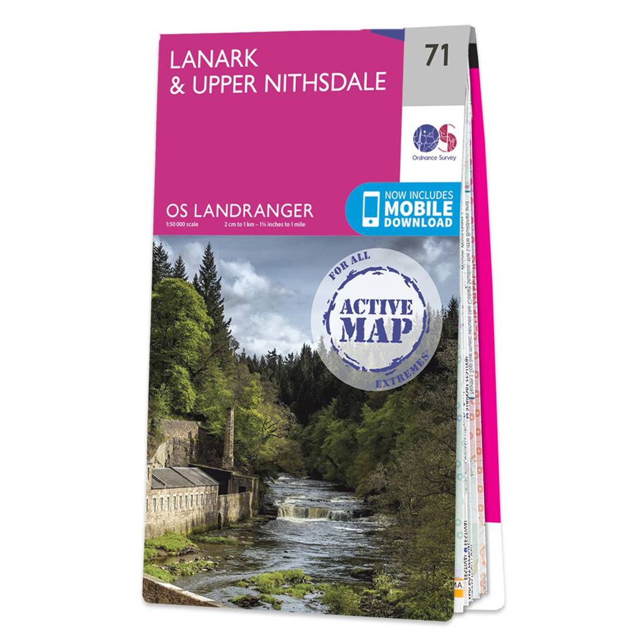 Ordnance Survey OS Map of Lanark & Upper Nithsdale: Landranger 71