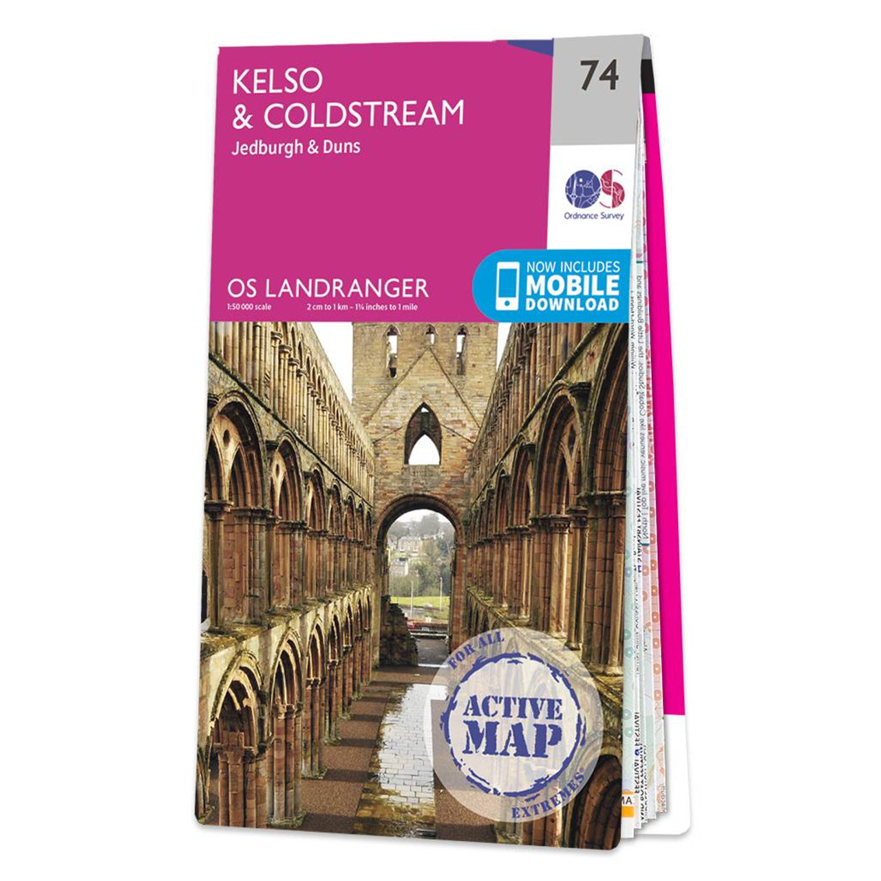 Ordnance Survey OS Map of Kelso & Coldstream: Landranger 74