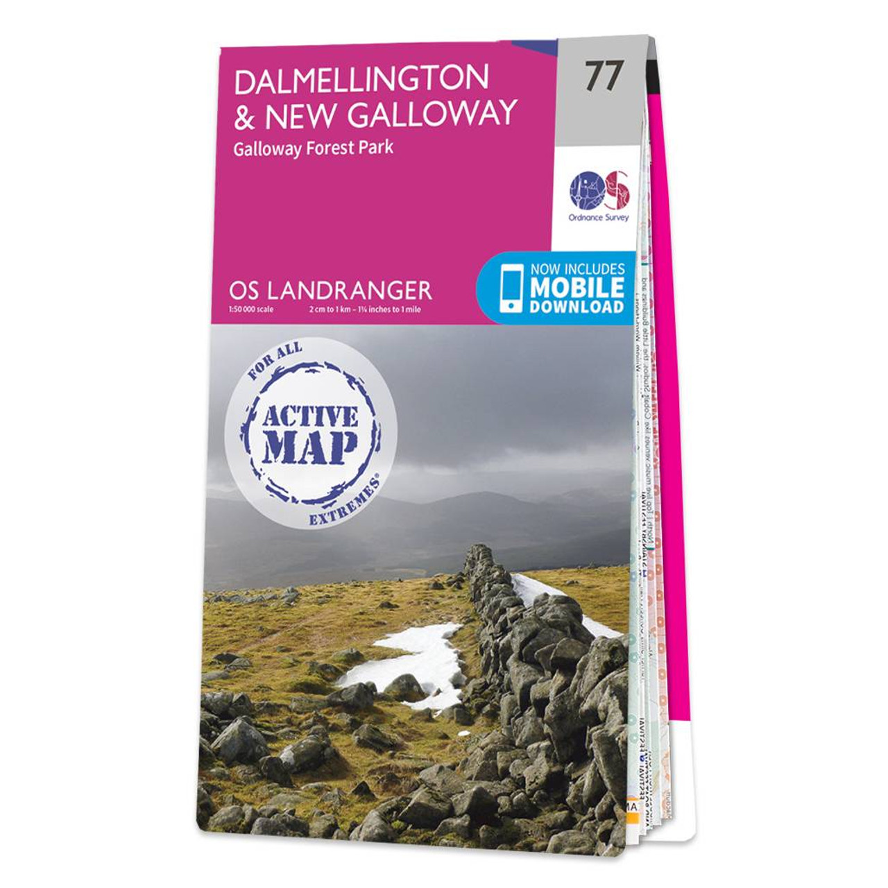 Ordnance Survey OS Map of Dalmellington & New Galloway: Landranger 77