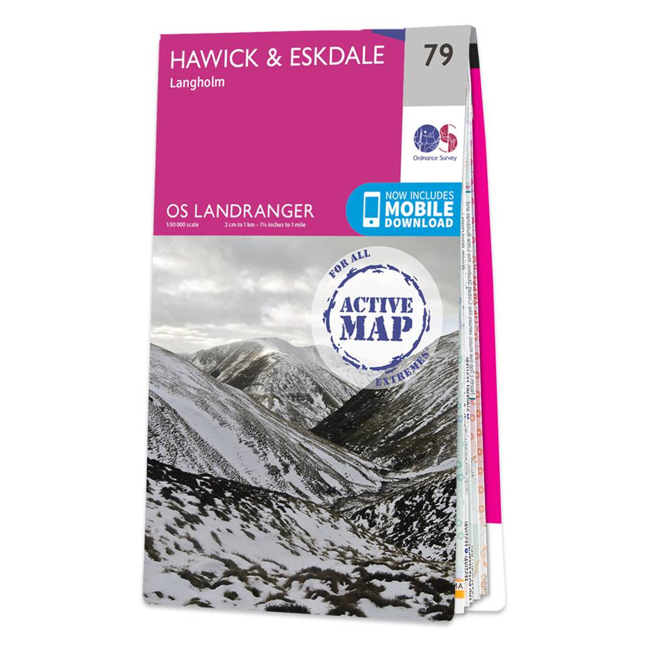 Ordnance Survey OS Map of Hawick & Eskdale: Landranger 79