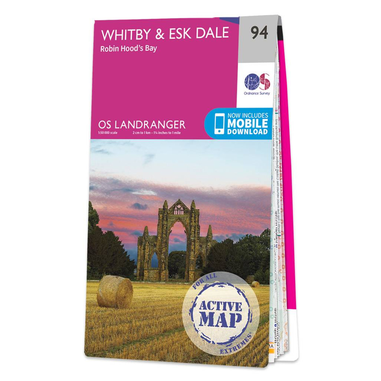 Ordnance Survey OS Map of Whitby & Esk Dale: Landranger 94