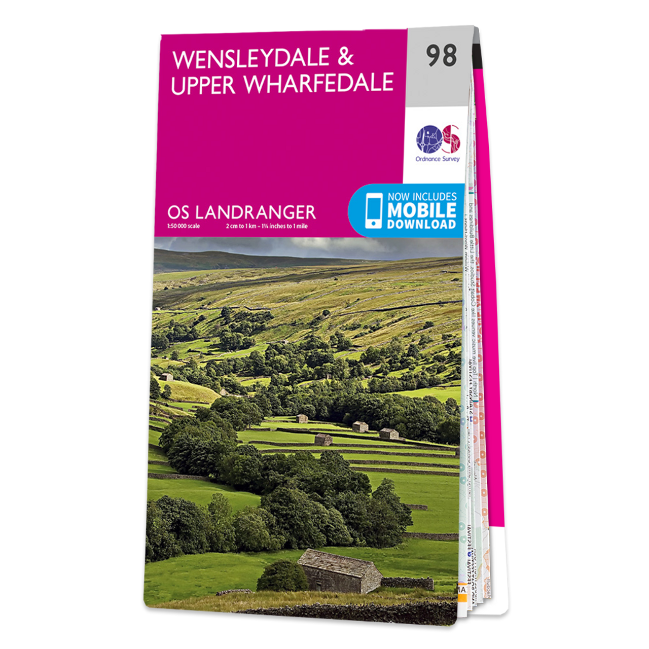 Ordnance Survey Map of Wensleydale & Upper Wharfedale