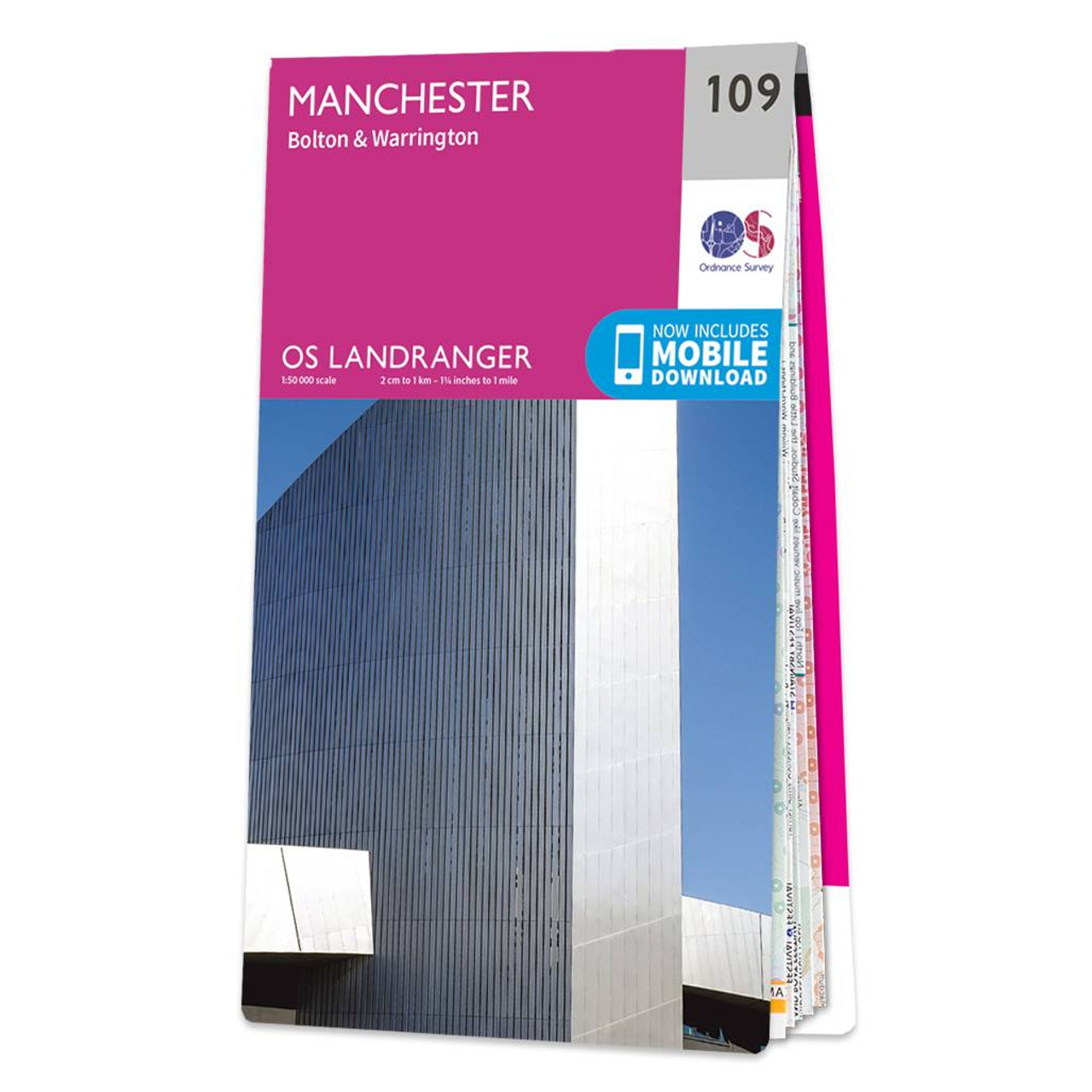 Ordnance Survey OS Map of Manchester: Landranger 109