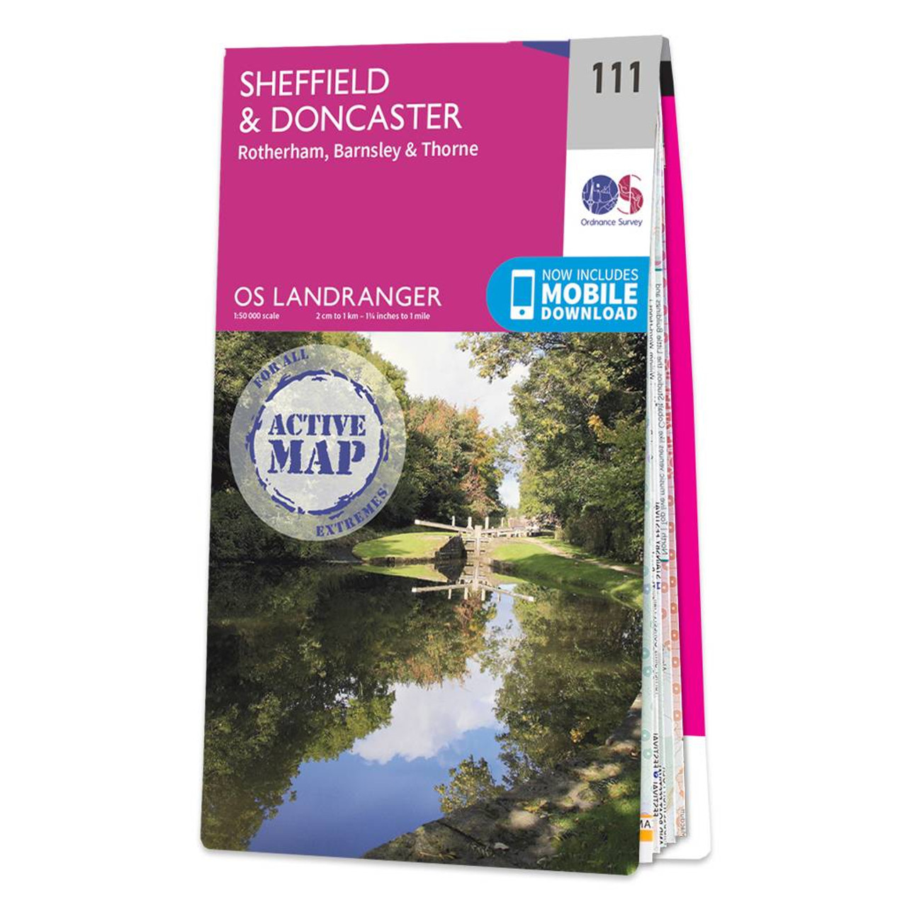 Ordnance Survey OS Map of Sheffield & Doncaster: Landranger 111