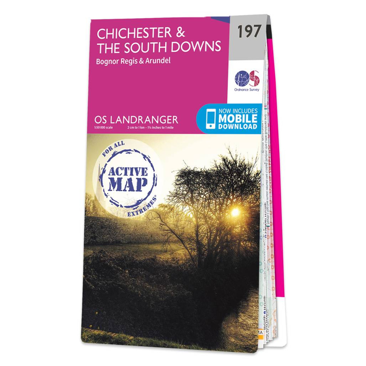 Ordnance Survey Map of Chichester & the South Downs