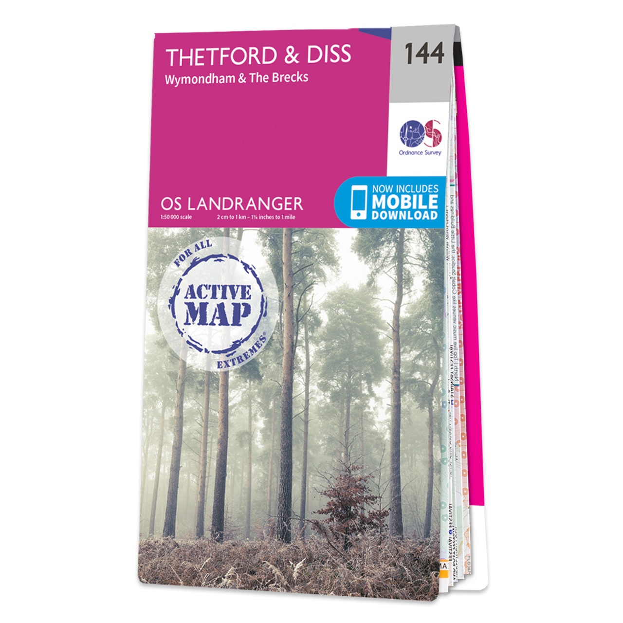 Ordnance Survey Map of Thetford & Diss