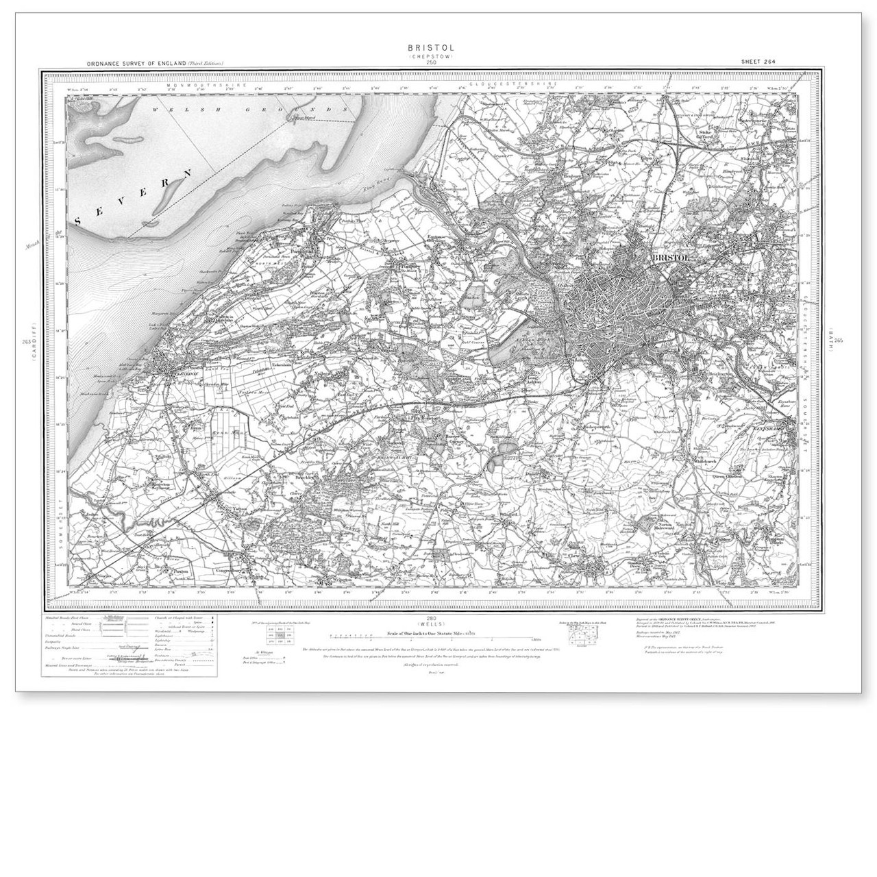 Image of Ordnance Survey Bristol 1896-1904