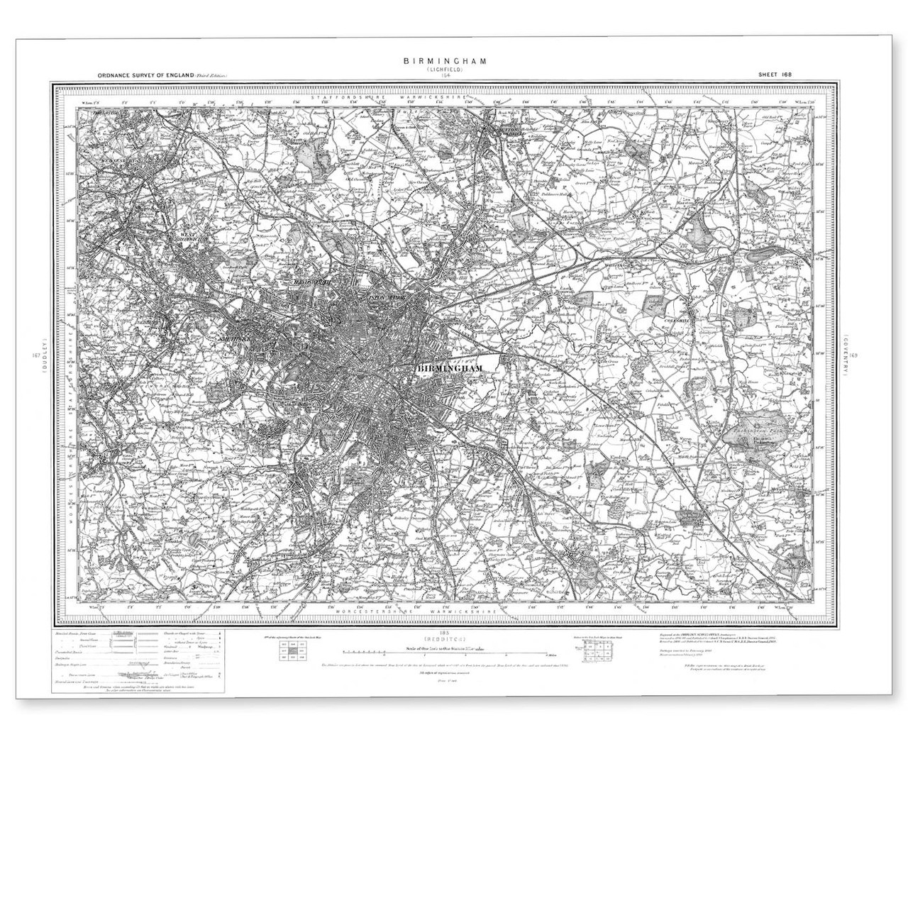 Image of Ordnance Survey Birmingham 1896-1904