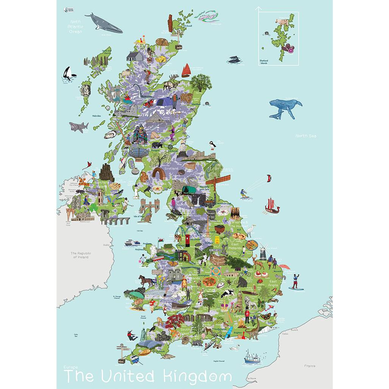 Image of AmazingWorld UK Kids' Map