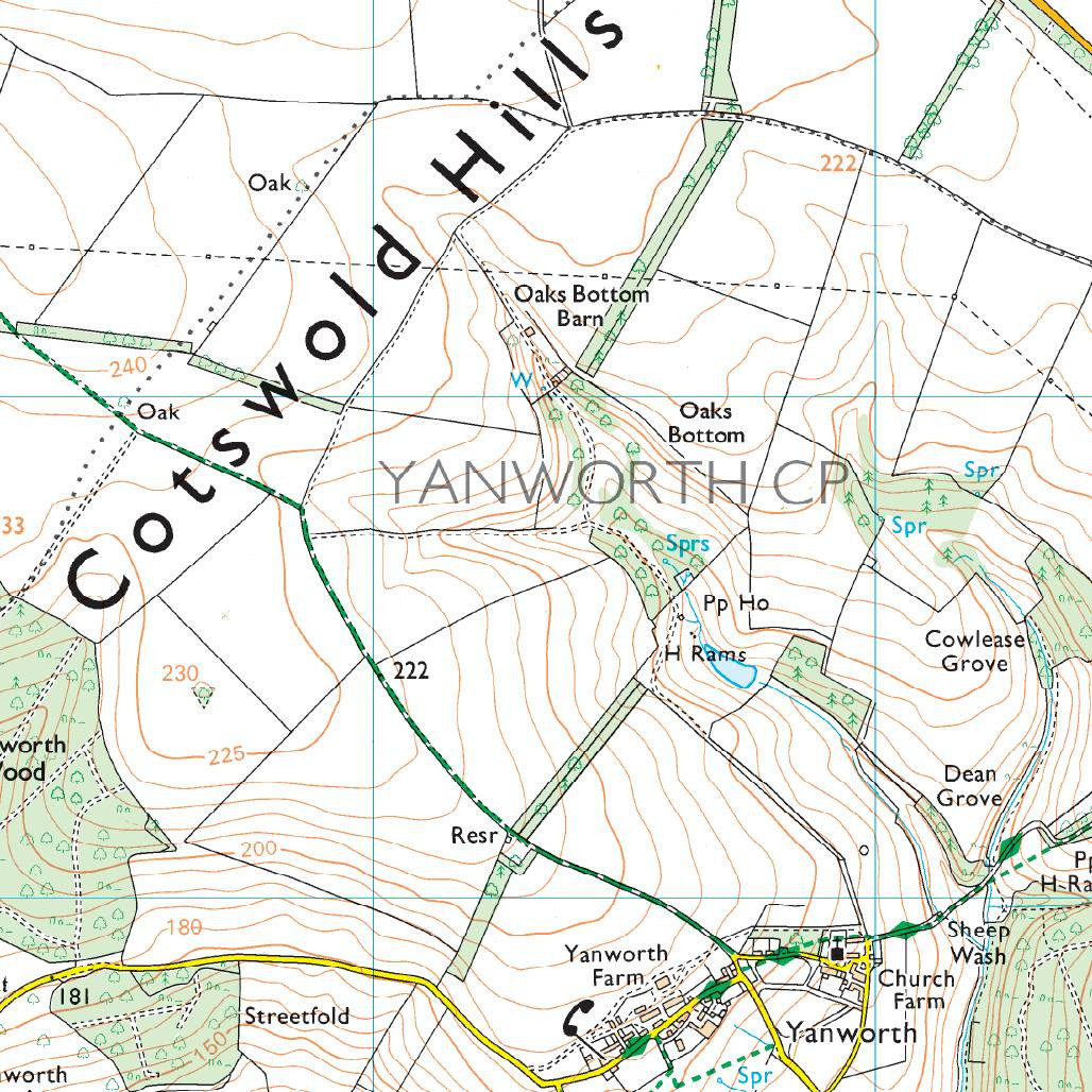 OS Map of The Cotswolds Explorer OL45 Map Ordnance Survey Shop