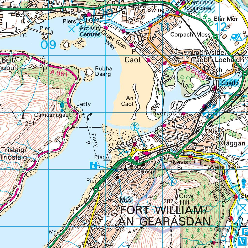 Ben Nevis Os Map Os Map Of Ben Nevis | Landranger 41 Map | Ordnance Survey Shop