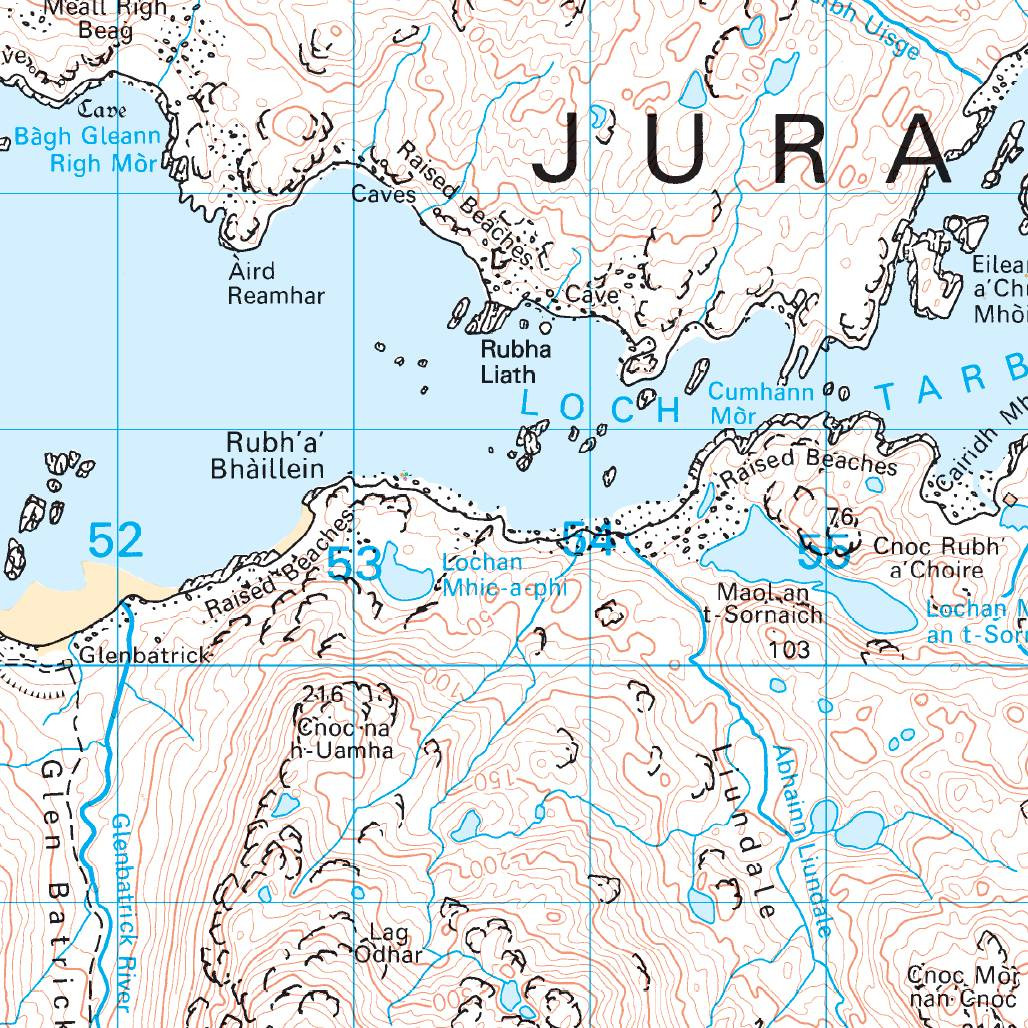 OS Map of Jura & Colonsay | Landranger 61 Map | Ordnance Survey Shop