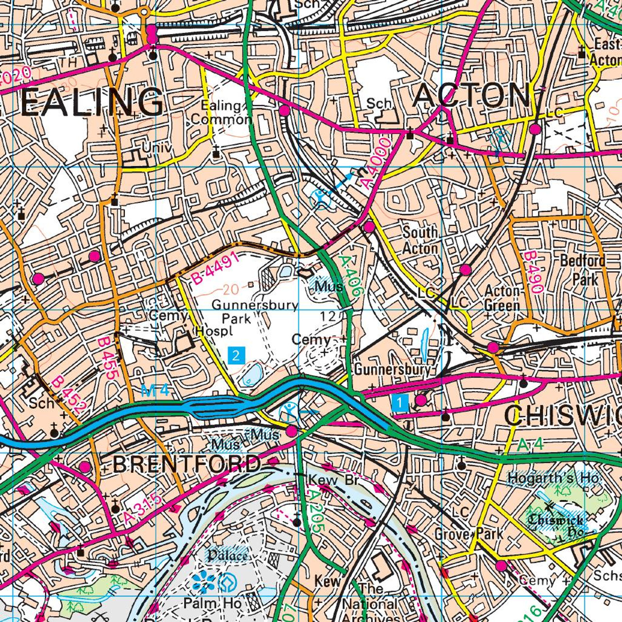 OS Map Of West London Landranger 176 Map Ordnance Survey Shop   Landranger 176mapzoom  93684.1605026235 