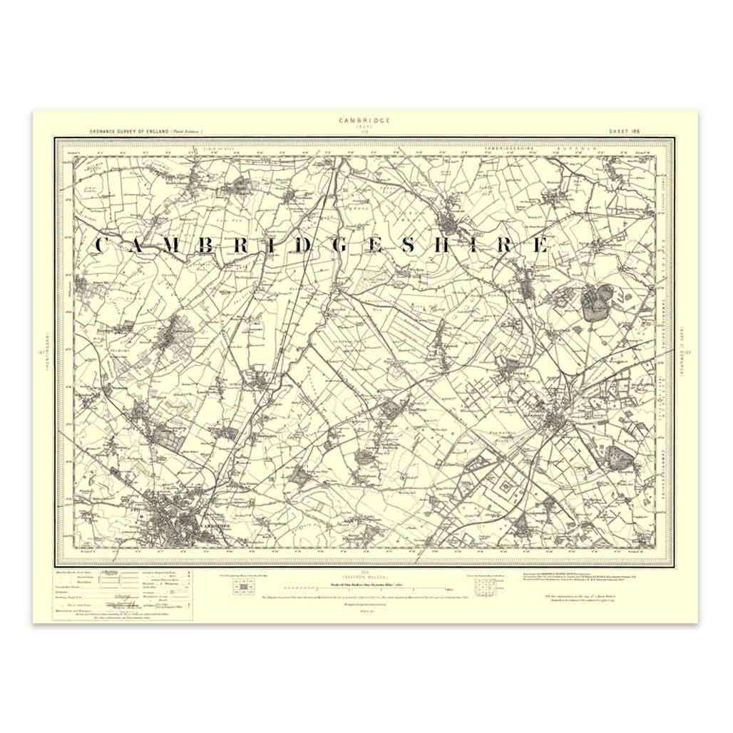 Image of Ordnance Survey Cambridge 1896-1904