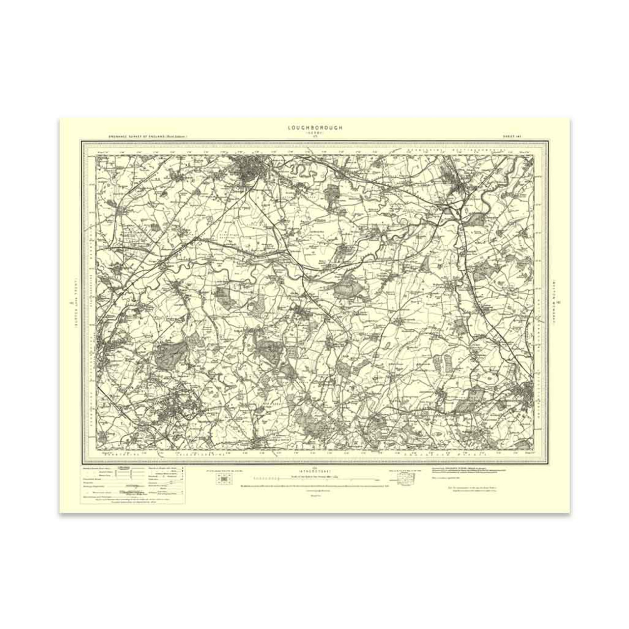 Ordnance Survey Loughborough 1896-1904