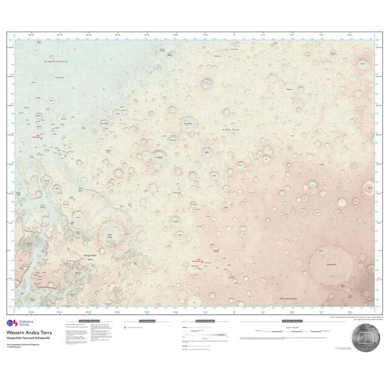 Mars - Western Arabia Terra (Limited edition)