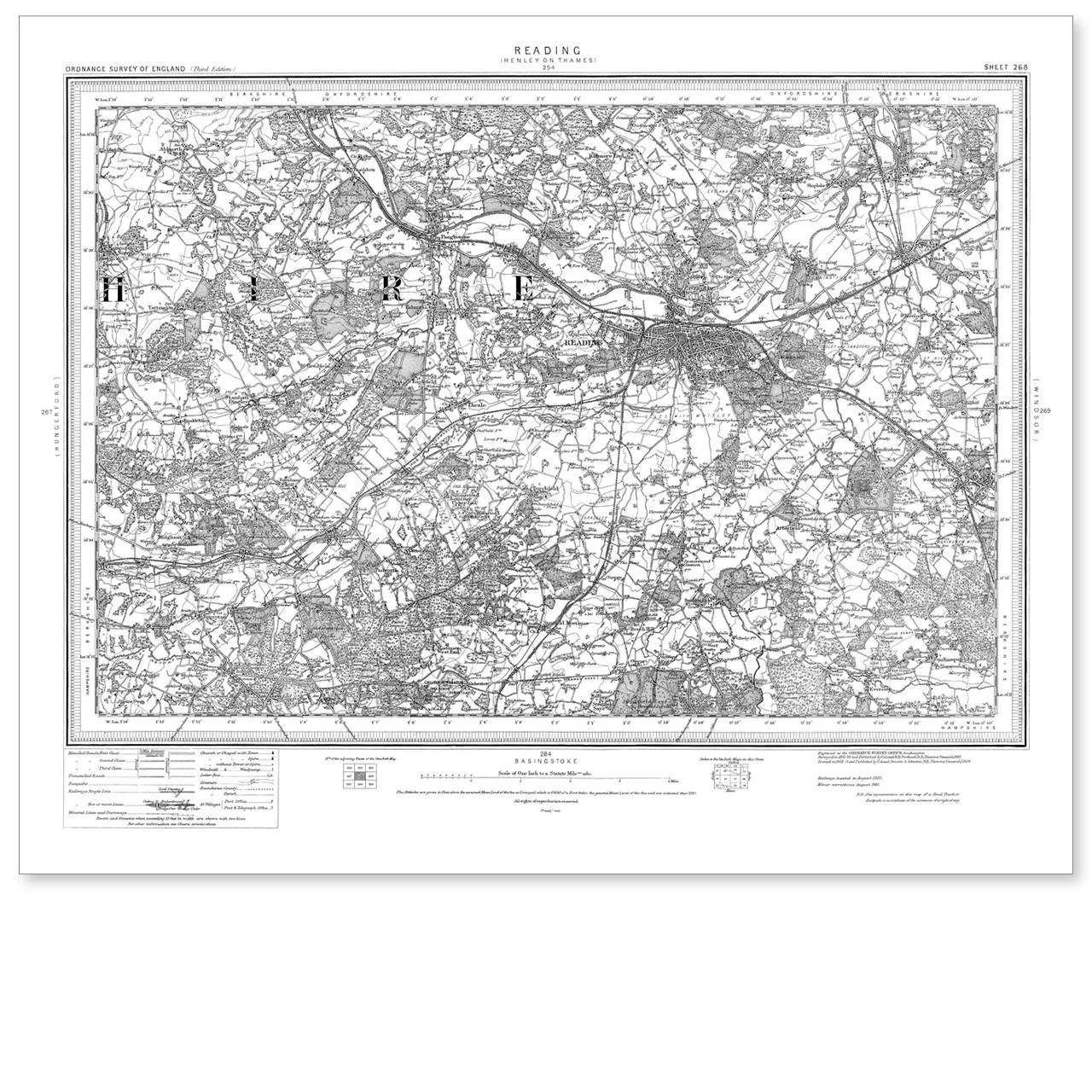 and　of　Reading:　Map　England　New　for　Revised　Edition　1896-1904　Historical　Wales