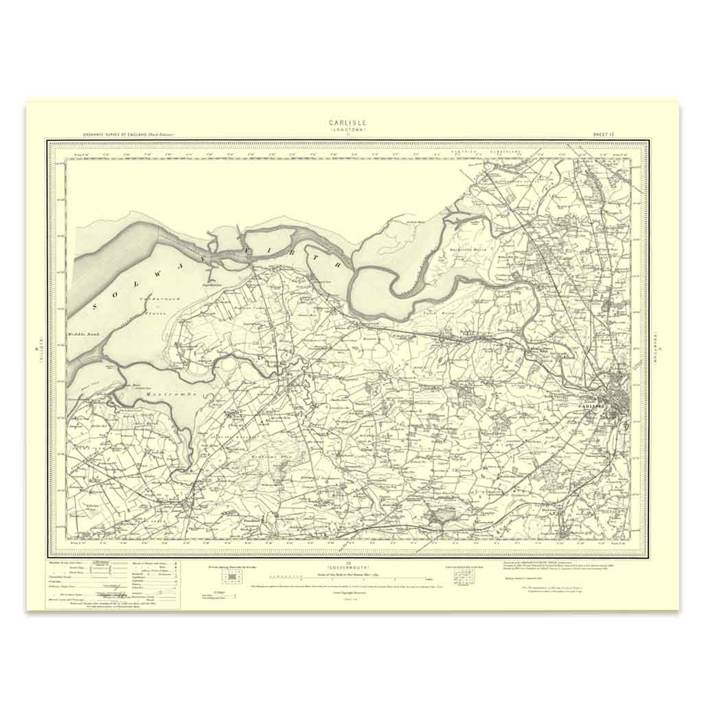 Image of Ordnance Survey Carlisle 1896-1904