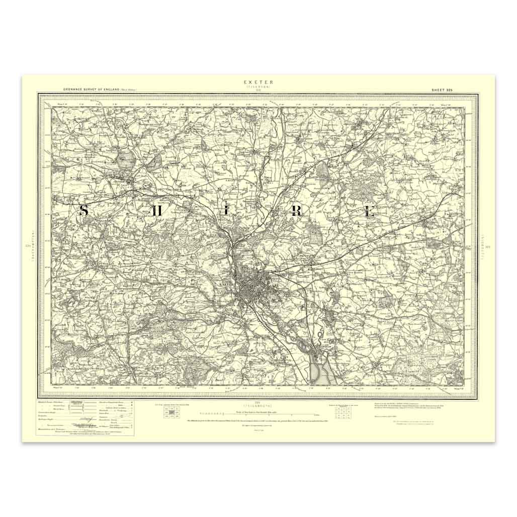Image of Ordnance Survey Exeter 1896-1904 Historic Map