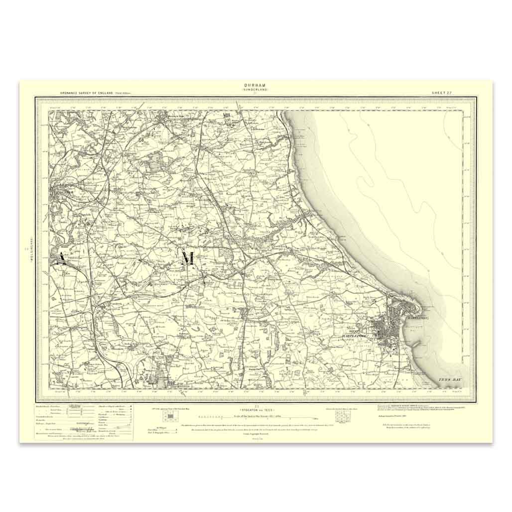 Image of Ordnance Survey Durham 1896-1904
