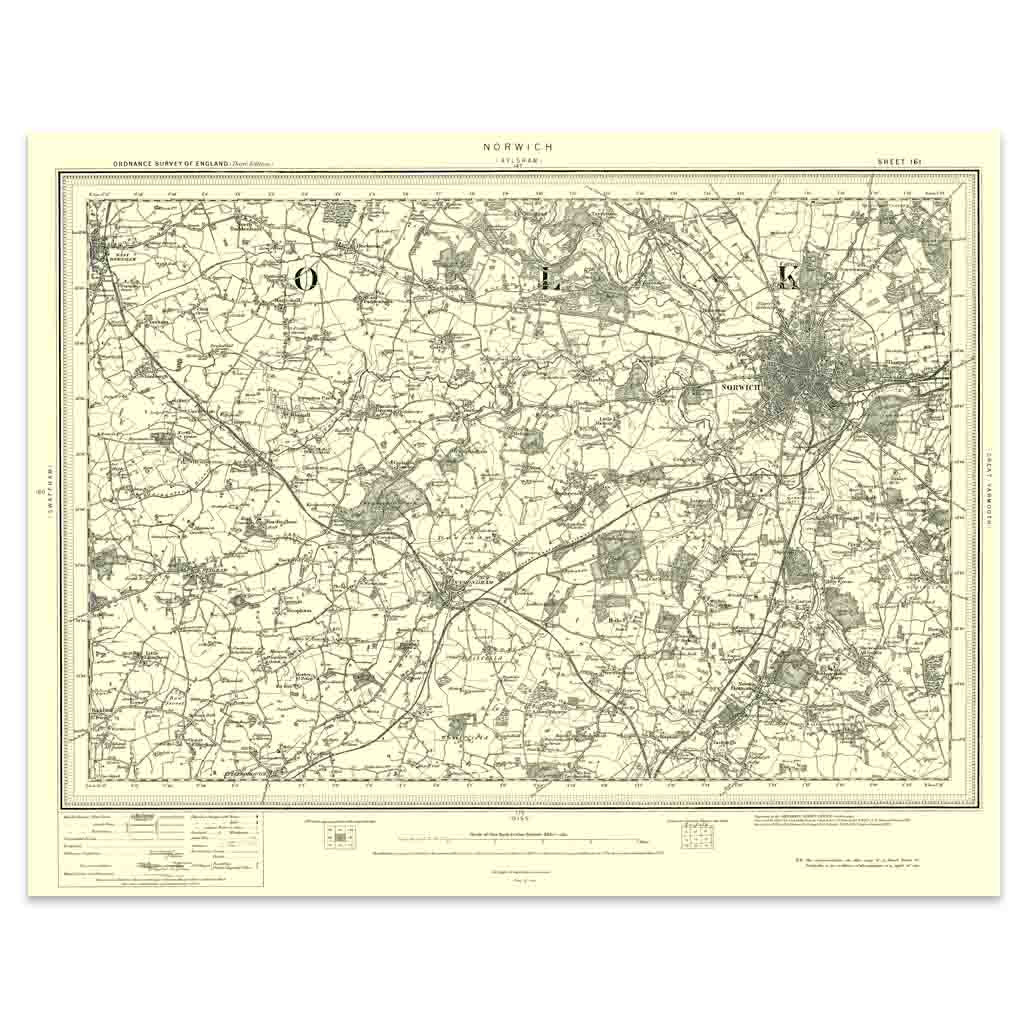 Ordnance Survey Norwich 1896-1904