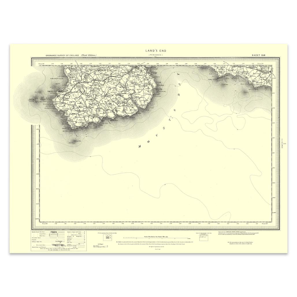 Image of Ordnance Survey Land's End 1896-1904