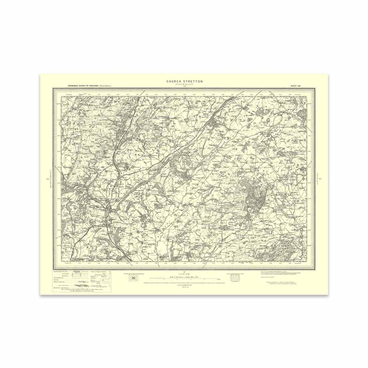 Ordnance Survey Church Stretton 1896-1904