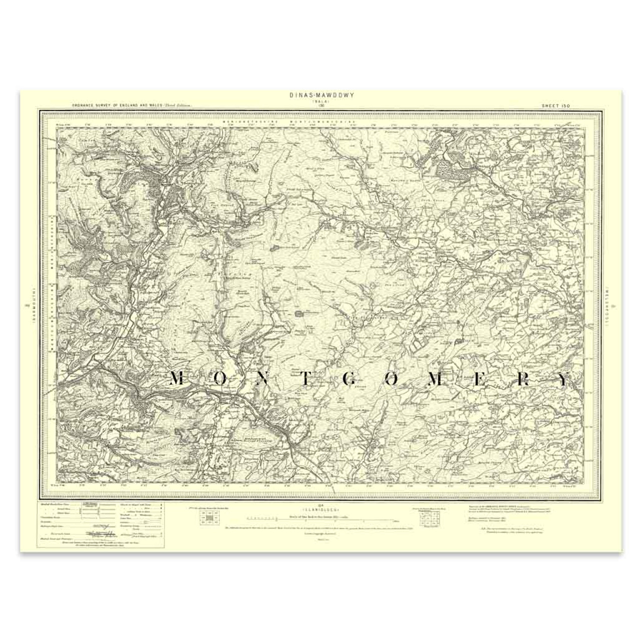Ordnance Survey Dinas-mawddwy 1896-1904