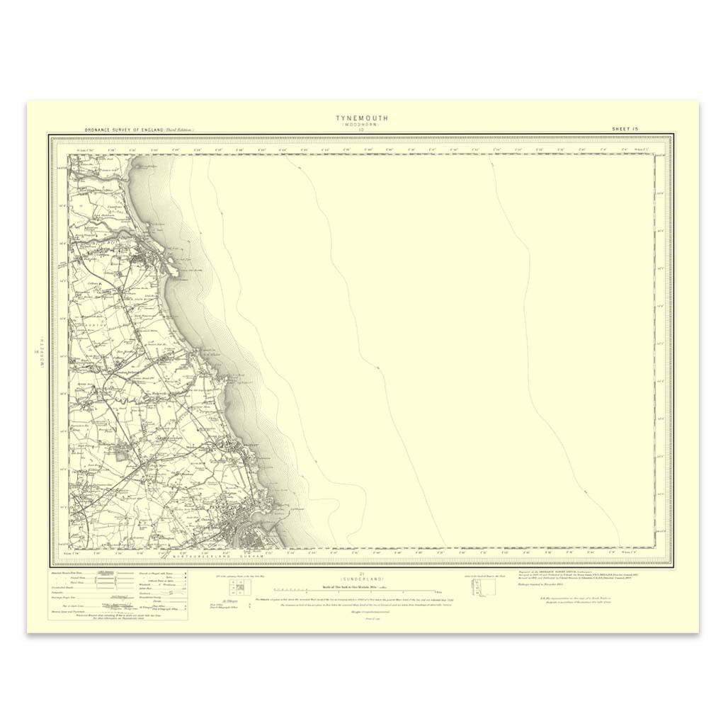 Image of Ordnance Survey Tynemouth 1896-1904