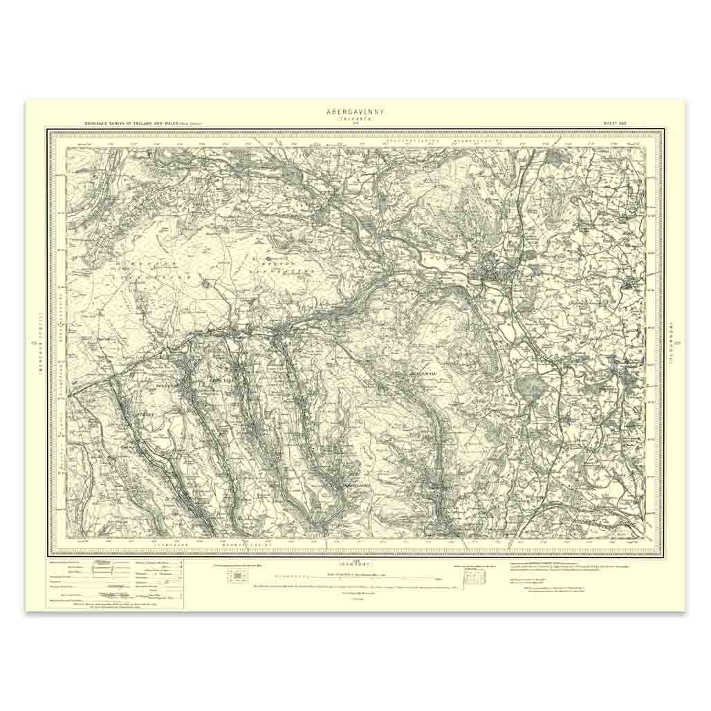 Image of Ordnance Survey Abergavenny 1896-1904