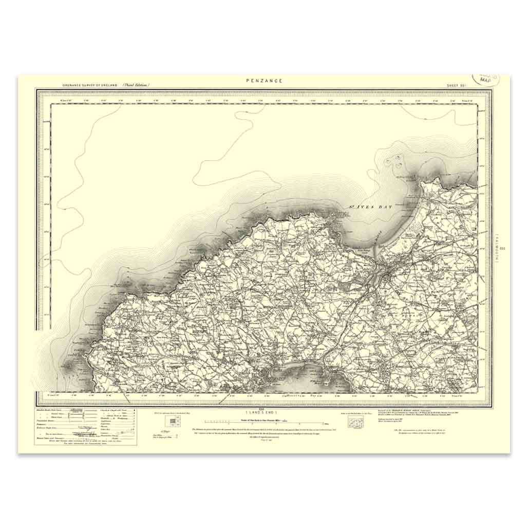 Image of Ordnance Survey Penzance 1896-1904