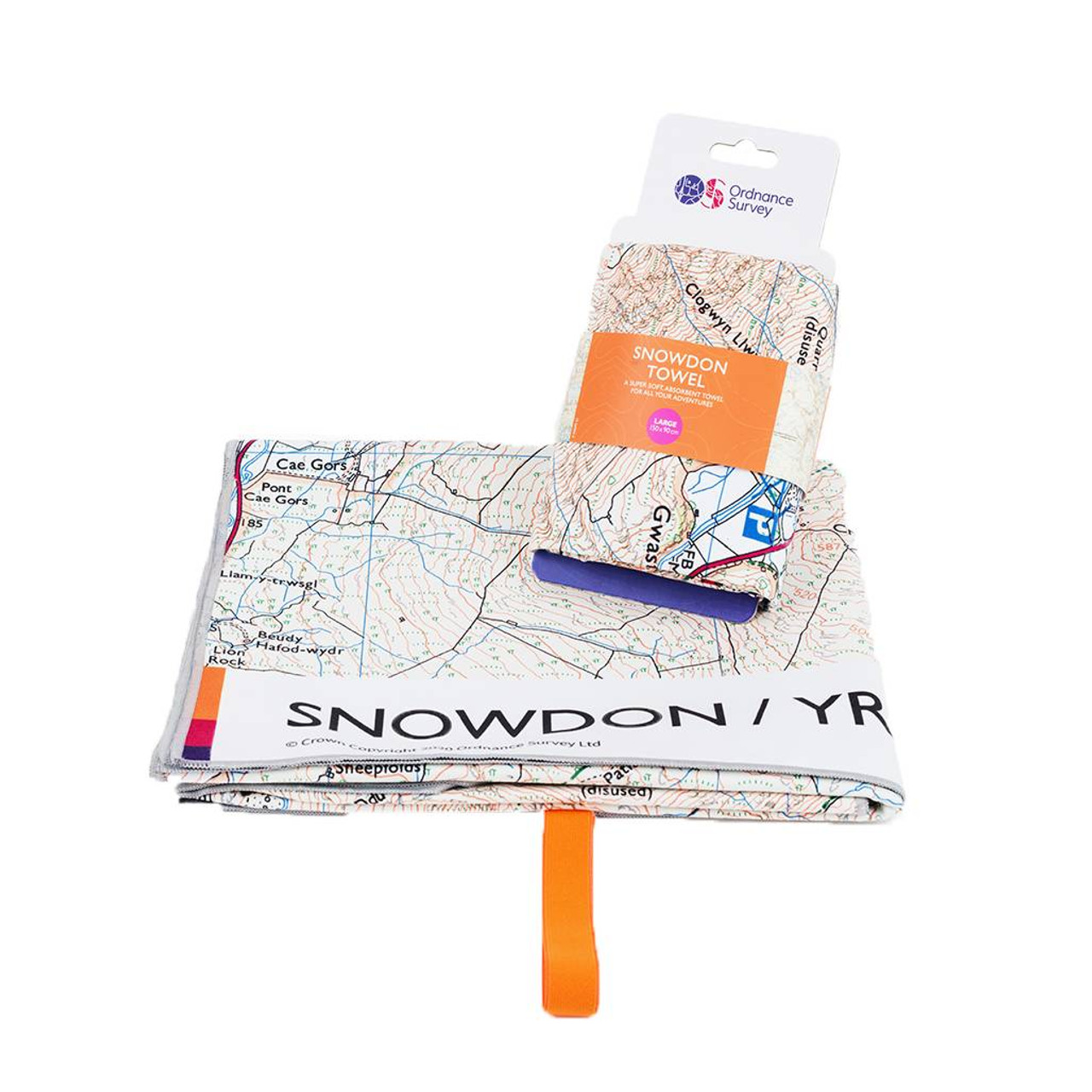 Image of Ordnance Survey OS Snowdon Large Towel