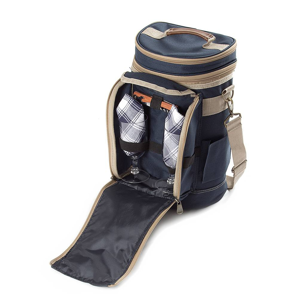 Greenfield Collection Contour Wine Cooler Bag for Two People