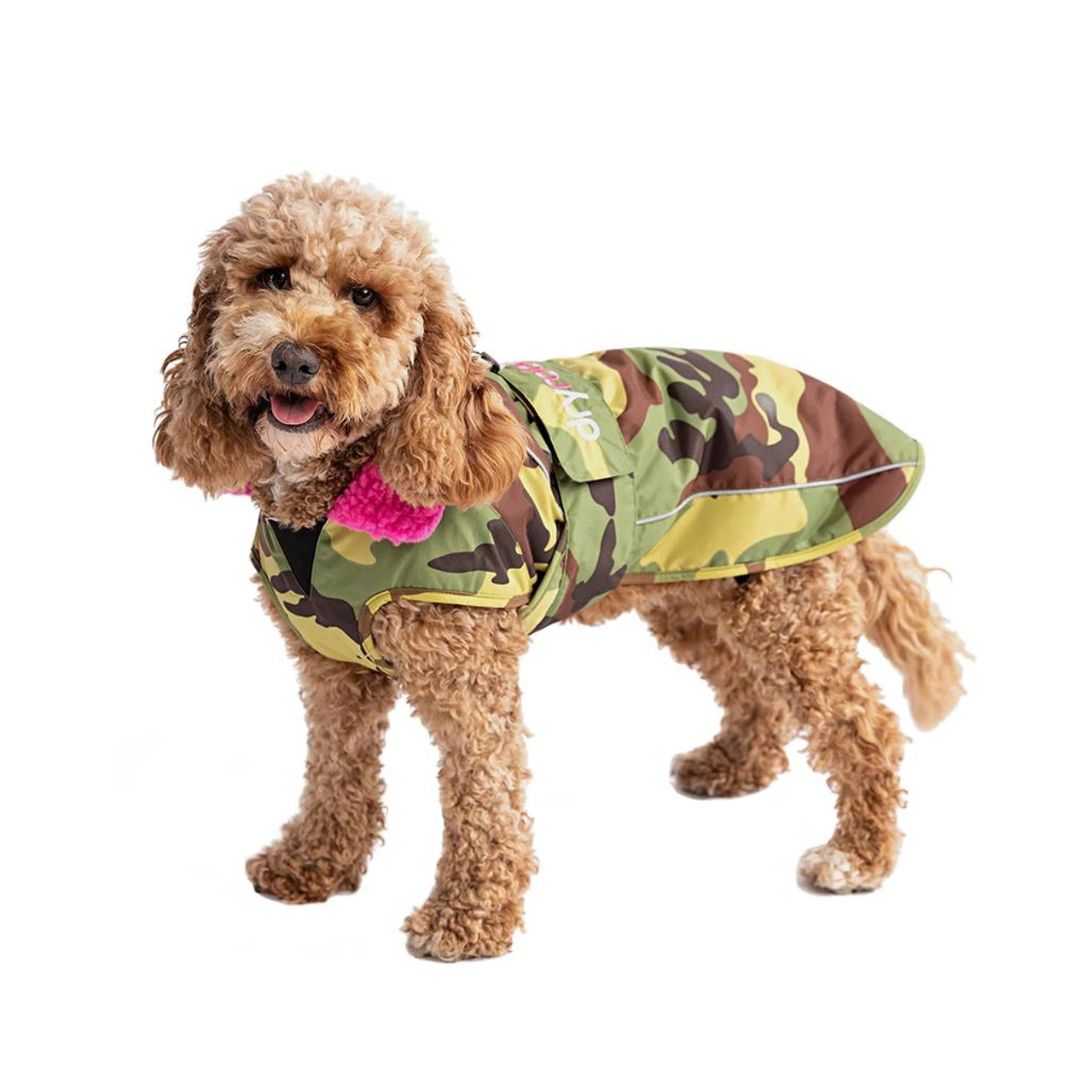 Image of Dryrobe Camo & Pink Dog Coat