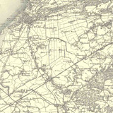 Close up of Authentic reproduction of Ordnance Survey map of Bristol 1896-1904 with a yellow tint background