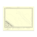 Authentic reproduction of Ordnance Survey map of Mundesley 1896-1904 with a yellow tint background