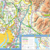 An extract of an enlarged town view from OS Tour Map of Lake District & Cumbria
