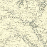 Close up of Authentic reproduction of Ordnance Survey map of Hawes 1896-1904 with a yellow tint background