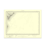 Authentic reproduction of Ordnance Survey map of Felixstowe 1896-1904 with a yellow tint background