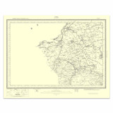 Authentic reproduction of Ordnance Survey map of Ford 1896-1904 with a yellow tint background Authentic reproduction of Ordnance Survey map of Ford 1896-1904 with a yellow tint background