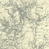 Authentic reproduction of Ordnance Survey map of Dinas-Mawddwy 1896-1904 with a yellow tint background