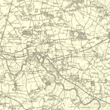 Close up of Authentic reproduction of Ordnance Survey map of Great Yarmouth 1896-1904 with a yellow tint background
