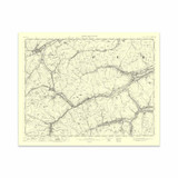 Authentic reproduction of Ordnance Survey map of Balquhidder 1896-1904 with a yellow tint background