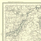 Close up of Authentic reproduction of Ordnance Survey map of Appleby 1896-1904 with a yellow tint background