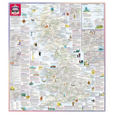 Full view of one side of the map of Great Britain on the Marvellous Maps Great British History Map