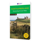Green front cover on the OS Pathfinder Guidebook 87 - Northumberland - Pathfinder Guides with circular walks